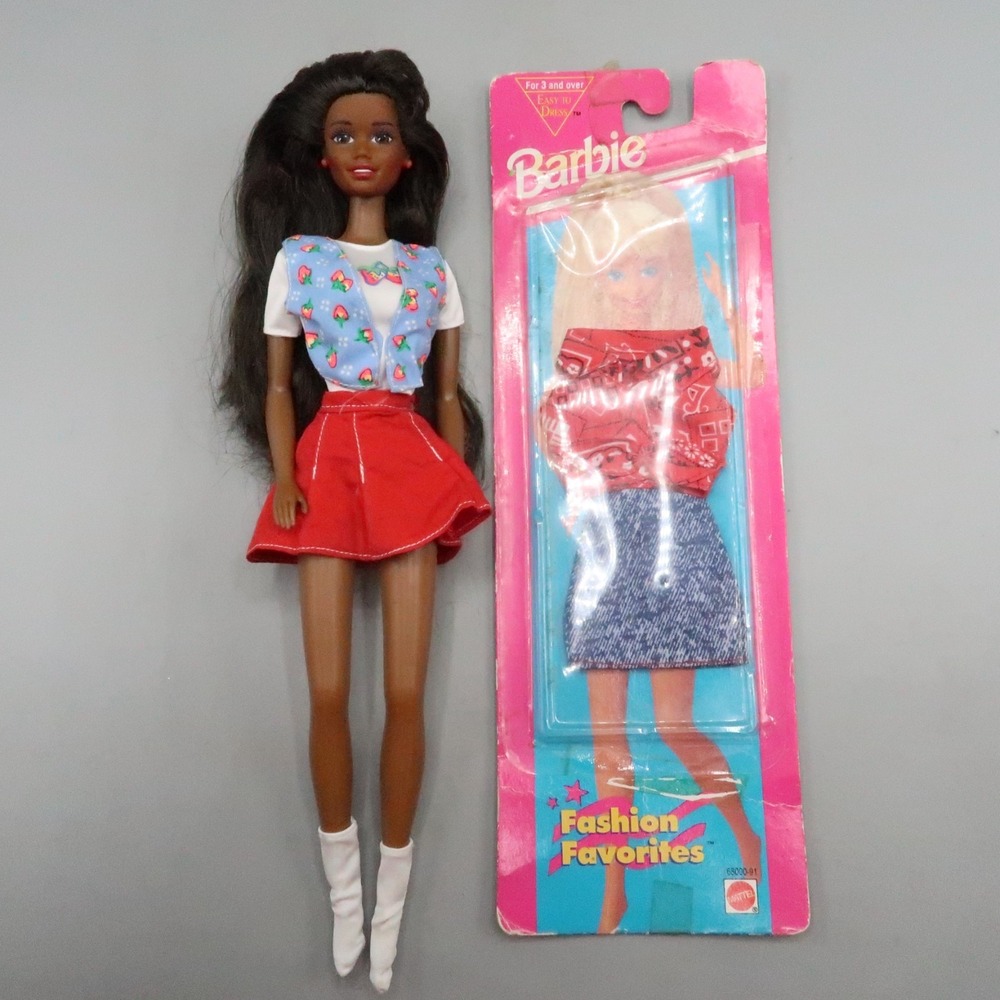 BARBIE Doll Black African American w Strawberry Top Mommy with outfit 1987